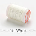 0.4 0.5 0.6mm Round Waxed Thread Polyester Cord Wax Coated Strings for Braided Bracelets DIY Accessories or Leather Craft Sewing