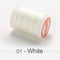 0.4 0.5 0.6mm Round Waxed Thread Polyester Cord Wax Coated Strings for Braided Bracelets DIY Accessories or Leather Craft Sewing