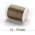 0.4 0.5 0.6mm Round Waxed Thread Polyester Cord Wax Coated Strings for Braided Bracelets DIY Accessories or Leather Craft Sewing