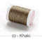 0.4 0.5 0.6mm Round Waxed Thread Polyester Cord Wax Coated Strings for Braided Bracelets DIY Accessories or Leather Craft Sewing