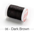 0.4 0.5 0.6mm Round Waxed Thread Polyester Cord Wax Coated Strings for Braided Bracelets DIY Accessories or Leather Craft Sewing