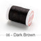 0.4 0.5 0.6mm Round Waxed Thread Polyester Cord Wax Coated Strings for Braided Bracelets DIY Accessories or Leather Craft Sewing