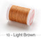 0.4 0.5 0.6mm Round Waxed Thread Polyester Cord Wax Coated Strings for Braided Bracelets DIY Accessories or Leather Craft Sewing