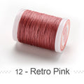 0.4 0.5 0.6mm Round Waxed Thread Polyester Cord Wax Coated Strings for Braided Bracelets DIY Accessories or Leather Craft Sewing
