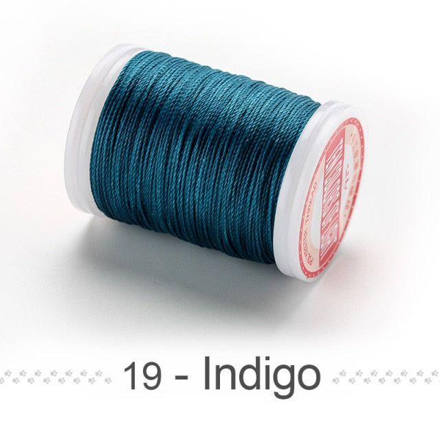 0.4 0.5 0.6mm Round Waxed Thread Polyester Cord Wax Coated Strings for Braided Bracelets DIY Accessories or Leather Craft Sewing