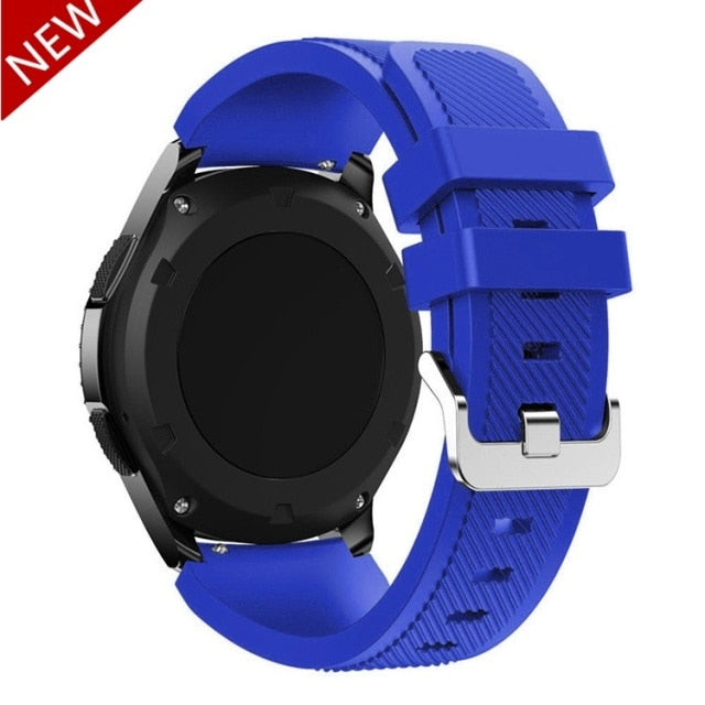 20mm 22mm Band for Samsung Galaxy Watch 3/46mm/42mm/active 2 Gear s3 Frontier/S2 silicone bracelet Huawei GT/2/2e/GT2 Pro strap