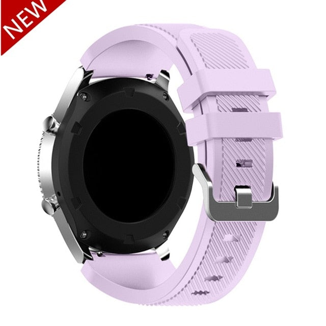 20mm 22mm Band for Samsung Galaxy Watch 3/46mm/42mm/active 2 Gear s3 Frontier/S2 silicone bracelet Huawei GT/2/2e/GT2 Pro strap