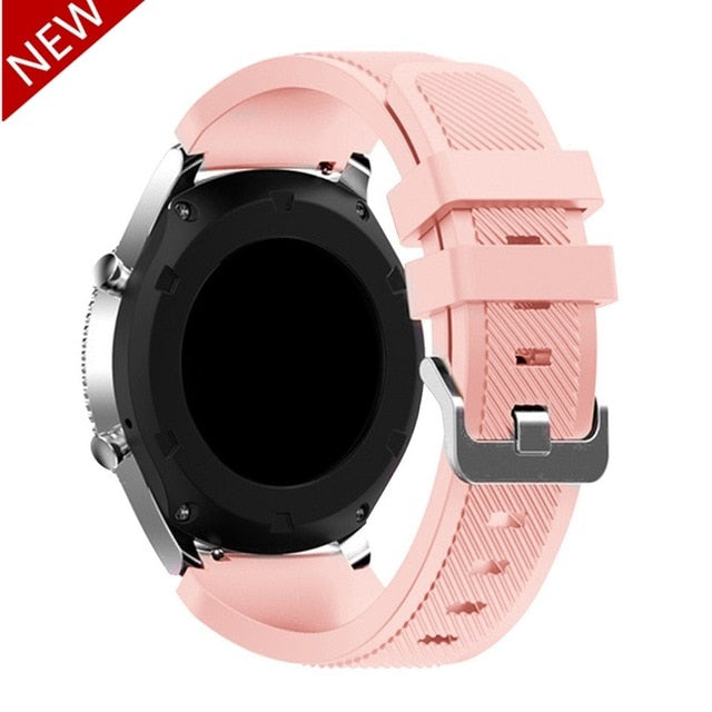 20mm 22mm Band for Samsung Galaxy Watch 3/46mm/42mm/active 2 Gear s3 Frontier/S2 silicone bracelet Huawei GT/2/2e/GT2 Pro strap