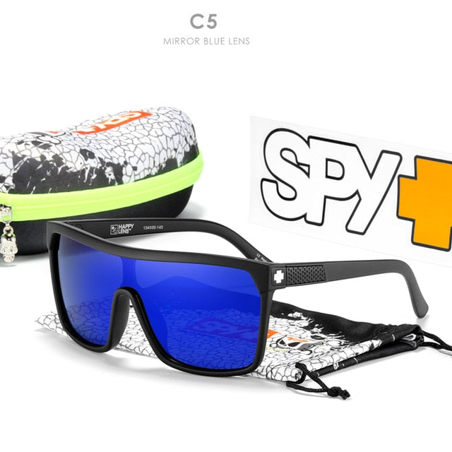 HELM Polarized Sunglasses Men Classic Square Unisex Sun Glasses Ken Block With Original Box Happy 43 Lense