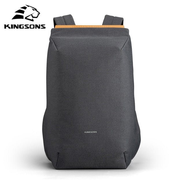 Kingsons 15.6'' new waterproof backpacks USB charging school bag anti-theft men and women backpack for laptop travelling mochila