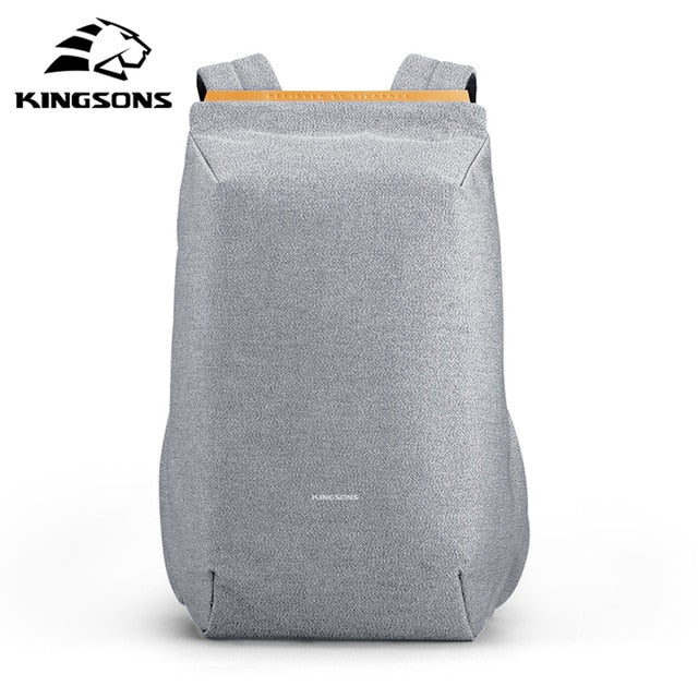Kingsons 15.6'' new waterproof backpacks USB charging school bag anti-theft men and women backpack for laptop travelling mochila