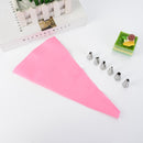 8pcs Silk Flower Tool Fondant Baking Pastry Bag Nozzle Set Stainless Steel Icing Cream Tips Reusable Kitchen DIY Cake Decoration