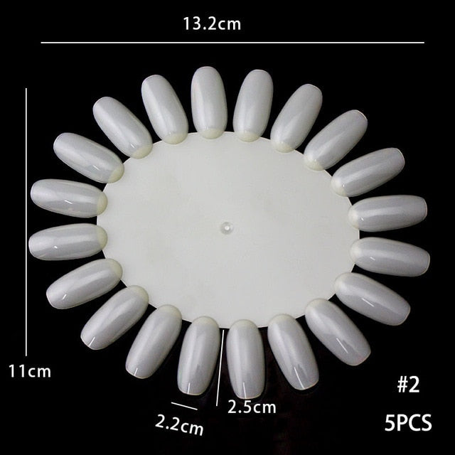 False Nail Tips Color Card Practice Display Showing Shelf Tools Buckle Ring Manicure DIY Nail Display Nail Art Practice tool