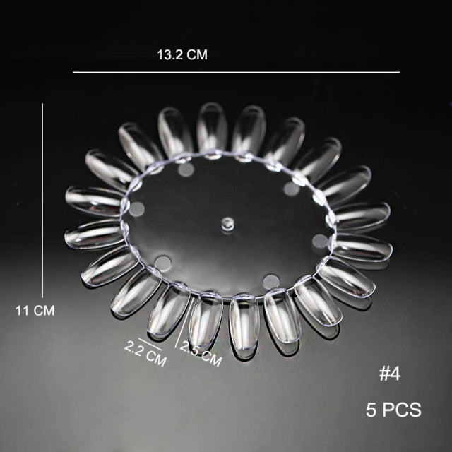 False Nail Tips Color Card Practice Display Showing Shelf Tools Buckle Ring Manicure DIY Nail Display Nail Art Practice tool