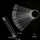 False Nail Tips Color Card Practice Display Showing Shelf Tools Buckle Ring Manicure DIY Nail Display Nail Art Practice tool