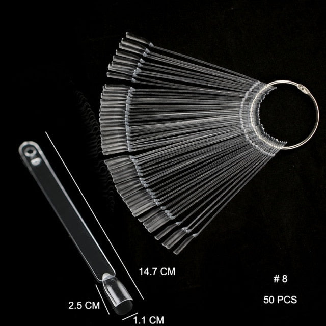 False Nail Tips Color Card Practice Display Showing Shelf Tools Buckle Ring Manicure DIY Nail Display Nail Art Practice tool