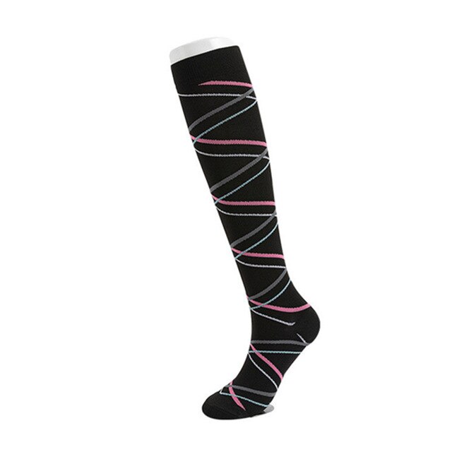 Compression Stocking 30 Mmgh Knee High Running Sports Socks Edema Varicose Veins Marathon Nurse Compression Socks Women Men