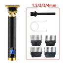 USB Rechargeable Hair Trimmer Electric Cordless Skeleton Hair Clipper Shaver Trimmer Men Barber Hair Cutting Machine 0mm Razor