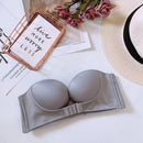 Women Sexy Push Up Strapless Bra Lingerie Backless Invisible Brassiere Seamless 1/2 Cup Bralette Underwear for Wedding Dress