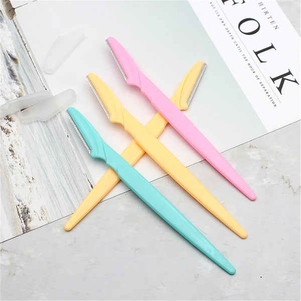 10pcs Eyebrow Trimmer Portable Eyebrow Razor Blade Shaver Shaper Facial Hair Remover Eyebrow Shaping Tool Women Makeup tool