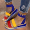 Summer Sandals Women Wedges Platform Ladies Hemp Shoes Ladies Candy Color Casual Girls Slip on Strap Cross Girls Plus Size 2020