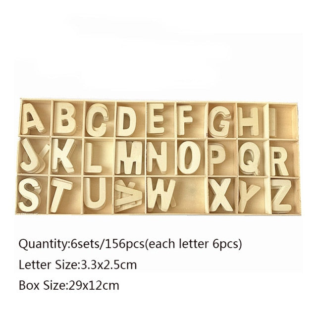 Wooden Letters Natural Alphabet Letters And Numbers Personalised DIY Craft Home Decor Wedding Birthday Xmas Party Name Design