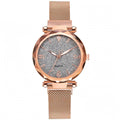 Rose Gold Women Watch 2021 Top Brand Luxury Magnetic Starry Sky Lady Wrist Watch Mesh Female Clock For Dropship relogio feminino