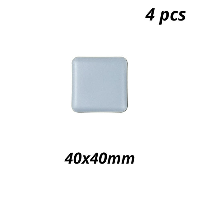 Chair Pads 3.0 Floor Protector Rubber Feet Furniture Legs Table Chairs Felt Pad  Seat Round Easy Sliders Glides