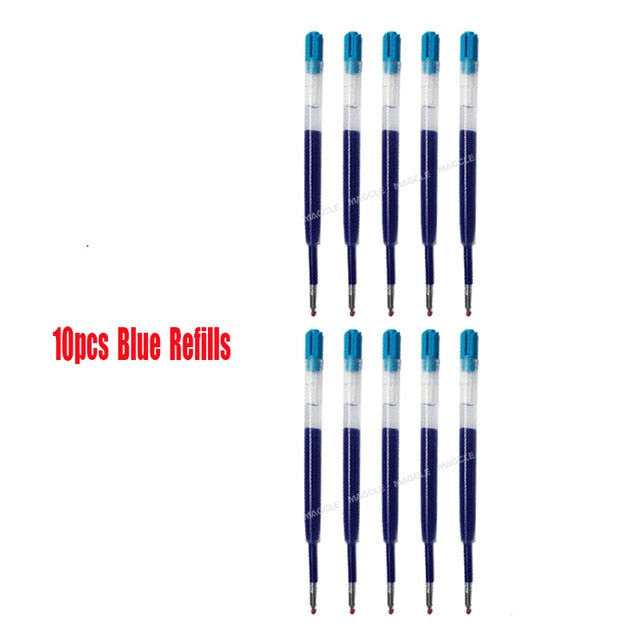 Metal Gel Pen with Refills for Xiaomi Metal Sign Pen Pens 0.5MM Black/Blue/Red Ink Smooth Rotating Low-key Elegant for Business