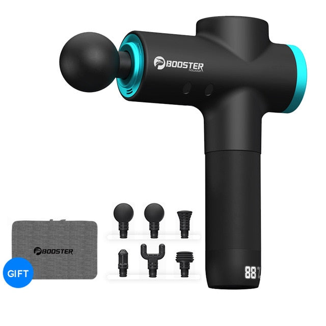 BOOSTER M2-12V LCD Display Massage Gun Professional Deep Muscle Massager Pain Relief Body Relaxation Facial Gun Fitness
