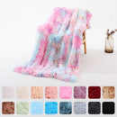 Fluffy Long Plush Throw Blanket Super Soft Double-sided Bedspread Blanket Shaggy Shawl Blanket for Adults Children
