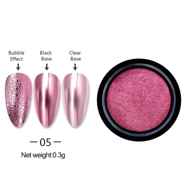 Chameleon Mirror Nail Powder Glitter Decoration Gel Polish Nail Art Dust Metallic Metal Chrome Pigment Dazzling Accessory