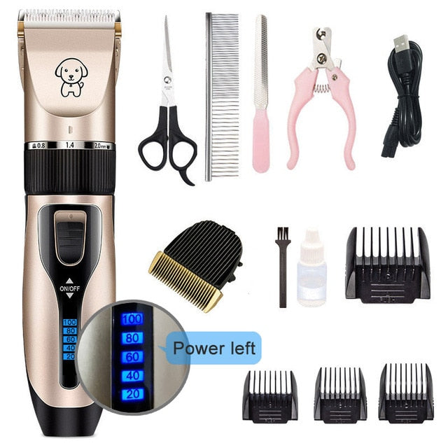 Dog Clipper Dog Hair Clippers Grooming  (Pet/Cat/Dog/Rabbit) haircut Trimmer Shaver Set Pets cordless Rechargeable Professional