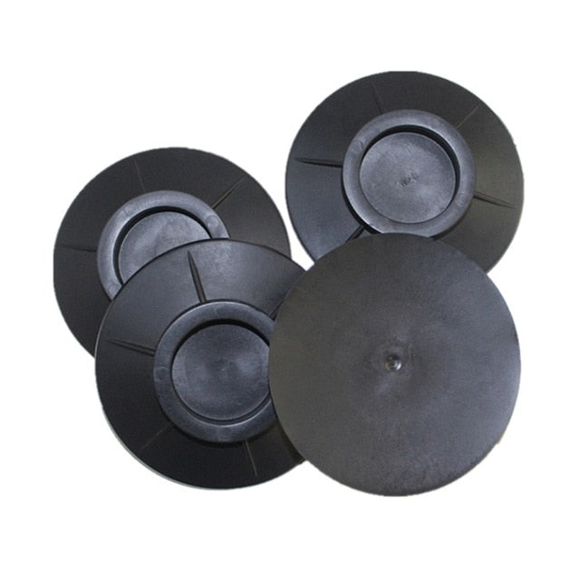 4Pcs Floor Mat Washing Machine Feet Pads Non Slip Shock Proof Furniture Elasticity Black Rubber Protectors