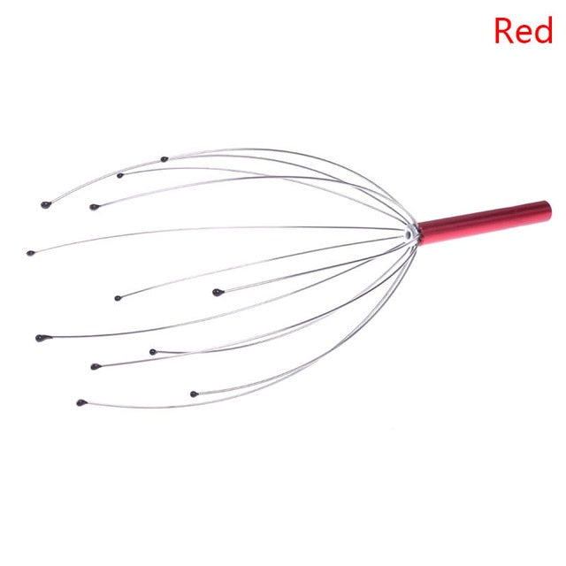 1PCS Unisex Octopus Head Scalp Relaxation Massage Pain Relief Body Massager Stress Release Relaxing Claw Metal Massager Device