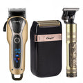 Professional Men's Hair Clipper Electric Beard Trimmer Kit LED Display Hair Cutting Blade USB Rechargeable Machine Hair Styling