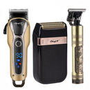 Professional Men's Hair Clipper Electric Beard Trimmer Kit LED Display Hair Cutting Blade USB Rechargeable Machine Hair Styling