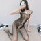 Fishnet Bodysuits Catsuit Womens Transparent Open Crotch Sex Clothes See Through Body Stockings Mesh Mesh Hot Erotic Lingerie