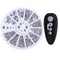 1 Set Mixed Color Flat Back 3D Nail Art Rhinestones Shiny Crystals Nail Glitter Beads Decorations Nail Accessories In Wheel