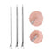 4PCS  Acne Blemish Remover Blackhead Extractor Black Dots Cleaner Needles Set Black Spots Pore Cleanser Tool   Rose Gold Sliver