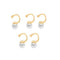 2020 New Fashion Pearl Ear Cuff Bohemia Stackable C Shaped CZ Rhinestone Small Earcuffs Clip Earrings for Women Wedding Jewelry