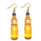 30 Style Cute Bottle Earrings Girls Women Dangle Jewelry Gift Lovely Cola Vodka Whisky Beer Red Wine New Interesting Fashion