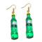 30 Style Cute Bottle Earrings Girls Women Dangle Jewelry Gift Lovely Cola Vodka Whisky Beer Red Wine New Interesting Fashion