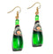 30 Style Cute Bottle Earrings Girls Women Dangle Jewelry Gift Lovely Cola Vodka Whisky Beer Red Wine New Interesting Fashion