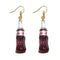 30 Style Cute Bottle Earrings Girls Women Dangle Jewelry Gift Lovely Cola Vodka Whisky Beer Red Wine New Interesting Fashion