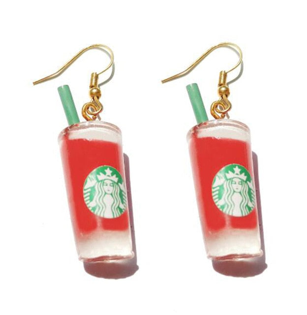 30 Style Cute Bottle Earrings Girls Women Dangle Jewelry Gift Lovely Cola Vodka Whisky Beer Red Wine New Interesting Fashion