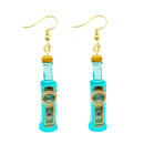 30 Style Cute Bottle Earrings Girls Women Dangle Jewelry Gift Lovely Cola Vodka Whisky Beer Red Wine New Interesting Fashion