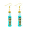 30 Style Cute Bottle Earrings Girls Women Dangle Jewelry Gift Lovely Cola Vodka Whisky Beer Red Wine New Interesting Fashion