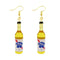 30 Style Cute Bottle Earrings Girls Women Dangle Jewelry Gift Lovely Cola Vodka Whisky Beer Red Wine New Interesting Fashion