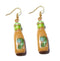 30 Style Cute Bottle Earrings Girls Women Dangle Jewelry Gift Lovely Cola Vodka Whisky Beer Red Wine New Interesting Fashion
